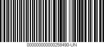 Código de barras (EAN, GTIN, SKU, ISBN): '000000000000258490-UN'