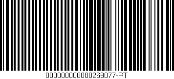 Código de barras (EAN, GTIN, SKU, ISBN): '000000000000269077-PT'