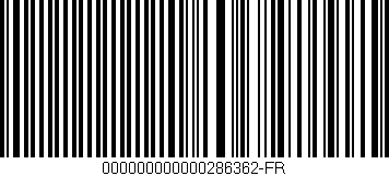 Código de barras (EAN, GTIN, SKU, ISBN): '000000000000286362-FR'