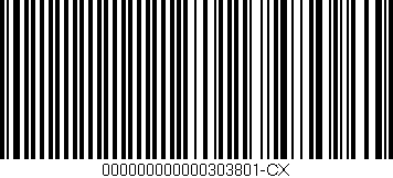 Código de barras (EAN, GTIN, SKU, ISBN): '000000000000303801-CX'