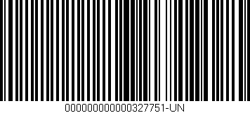 Código de barras (EAN, GTIN, SKU, ISBN): '000000000000327751-UN'