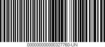 Código de barras (EAN, GTIN, SKU, ISBN): '000000000000327760-UN'