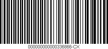 Código de barras (EAN, GTIN, SKU, ISBN): '000000000000336866-CX'