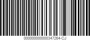 Código de barras (EAN, GTIN, SKU, ISBN): '000000000000347264-CJ'