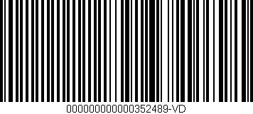 Código de barras (EAN, GTIN, SKU, ISBN): '000000000000352489-VD'