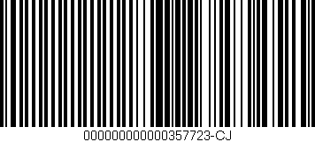 Código de barras (EAN, GTIN, SKU, ISBN): '000000000000357723-CJ'