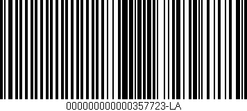 Código de barras (EAN, GTIN, SKU, ISBN): '000000000000357723-LA'