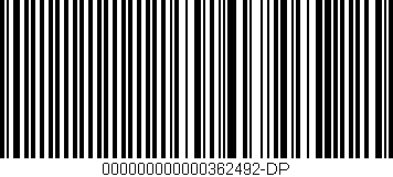 Código de barras (EAN, GTIN, SKU, ISBN): '000000000000362492-DP'