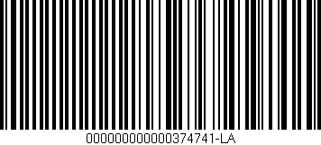 Código de barras (EAN, GTIN, SKU, ISBN): '000000000000374741-LA'