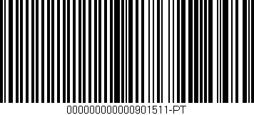 Código de barras (EAN, GTIN, SKU, ISBN): '000000000000901511-PT'