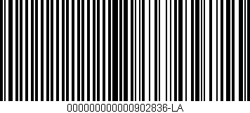 Código de barras (EAN, GTIN, SKU, ISBN): '000000000000902836-LA'