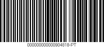 Código de barras (EAN, GTIN, SKU, ISBN): '000000000000904818-PT'