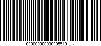 Código de barras (EAN, GTIN, SKU, ISBN): '000000000000905513-UN'