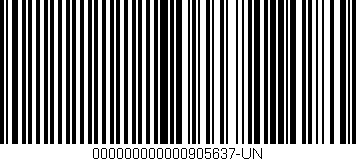 Código de barras (EAN, GTIN, SKU, ISBN): '000000000000905637-UN'