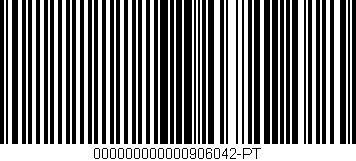 Código de barras (EAN, GTIN, SKU, ISBN): '000000000000906042-PT'