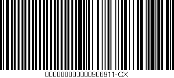 Código de barras (EAN, GTIN, SKU, ISBN): '000000000000906911-CX'