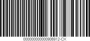 Código de barras (EAN, GTIN, SKU, ISBN): '000000000000906912-CX'