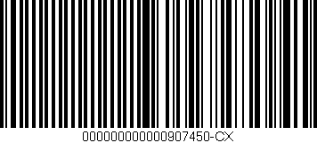 Código de barras (EAN, GTIN, SKU, ISBN): '000000000000907450-CX'