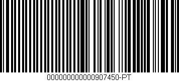Código de barras (EAN, GTIN, SKU, ISBN): '000000000000907450-PT'