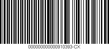 Código de barras (EAN, GTIN, SKU, ISBN): '000000000000910393-CX'