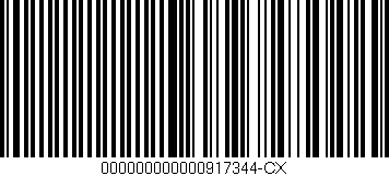 Código de barras (EAN, GTIN, SKU, ISBN): '000000000000917344-CX'