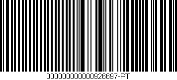 Código de barras (EAN, GTIN, SKU, ISBN): '000000000000926697-PT'