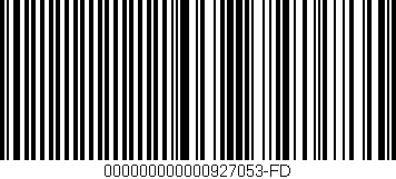 Código de barras (EAN, GTIN, SKU, ISBN): '000000000000927053-FD'