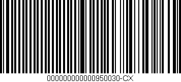 Código de barras (EAN, GTIN, SKU, ISBN): '000000000000950030-CX'