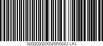 Código de barras (EAN, GTIN, SKU, ISBN): '000000000000950042-UN'