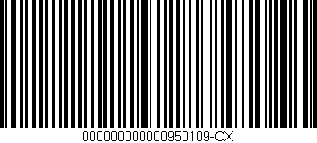 Código de barras (EAN, GTIN, SKU, ISBN): '000000000000950109-CX'