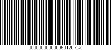 Código de barras (EAN, GTIN, SKU, ISBN): '000000000000950120-CX'