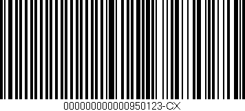 Código de barras (EAN, GTIN, SKU, ISBN): '000000000000950123-CX'