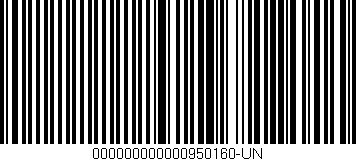 Código de barras (EAN, GTIN, SKU, ISBN): '000000000000950160-UN'