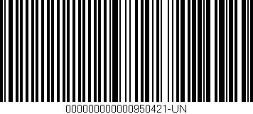 Código de barras (EAN, GTIN, SKU, ISBN): '000000000000950421-UN'