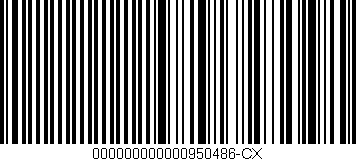 Código de barras (EAN, GTIN, SKU, ISBN): '000000000000950486-CX'