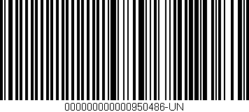 Código de barras (EAN, GTIN, SKU, ISBN): '000000000000950486-UN'