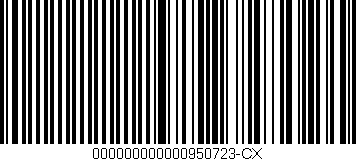 Código de barras (EAN, GTIN, SKU, ISBN): '000000000000950723-CX'