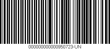Código de barras (EAN, GTIN, SKU, ISBN): '000000000000950723-UN'