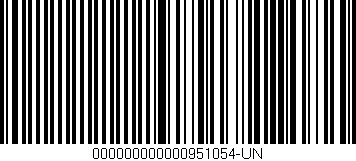 Código de barras (EAN, GTIN, SKU, ISBN): '000000000000951054-UN'
