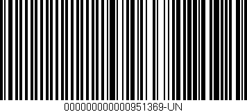 Código de barras (EAN, GTIN, SKU, ISBN): '000000000000951369-UN'