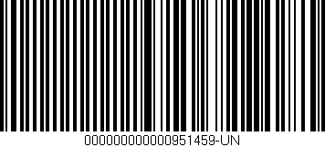 Código de barras (EAN, GTIN, SKU, ISBN): '000000000000951459-UN'