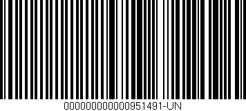 Código de barras (EAN, GTIN, SKU, ISBN): '000000000000951491-UN'