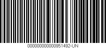 Código de barras (EAN, GTIN, SKU, ISBN): '000000000000951492-UN'