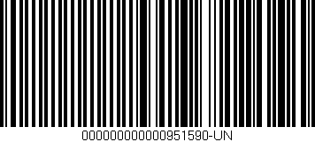 Código de barras (EAN, GTIN, SKU, ISBN): '000000000000951590-UN'