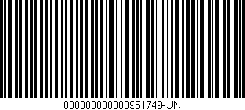 Código de barras (EAN, GTIN, SKU, ISBN): '000000000000951749-UN'