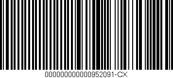 Código de barras (EAN, GTIN, SKU, ISBN): '000000000000952091-CX'