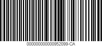 Código de barras (EAN, GTIN, SKU, ISBN): '000000000000952099-CA'