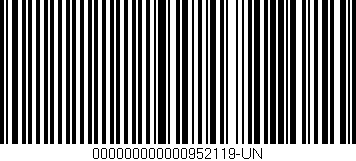 Código de barras (EAN, GTIN, SKU, ISBN): '000000000000952119-UN'