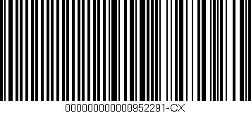 Código de barras (EAN, GTIN, SKU, ISBN): '000000000000952291-CX'