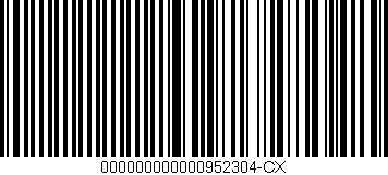 Código de barras (EAN, GTIN, SKU, ISBN): '000000000000952304-CX'